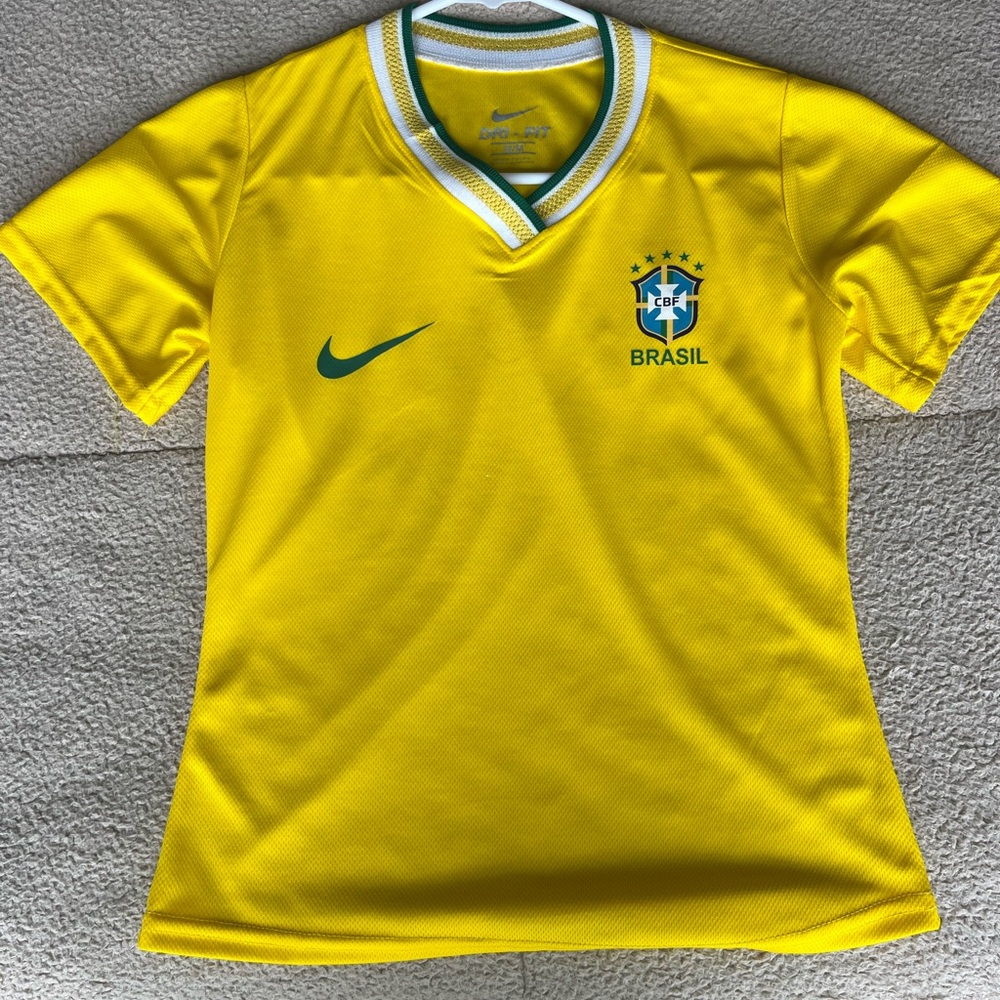 official nike CBF brazil soccer jersey top